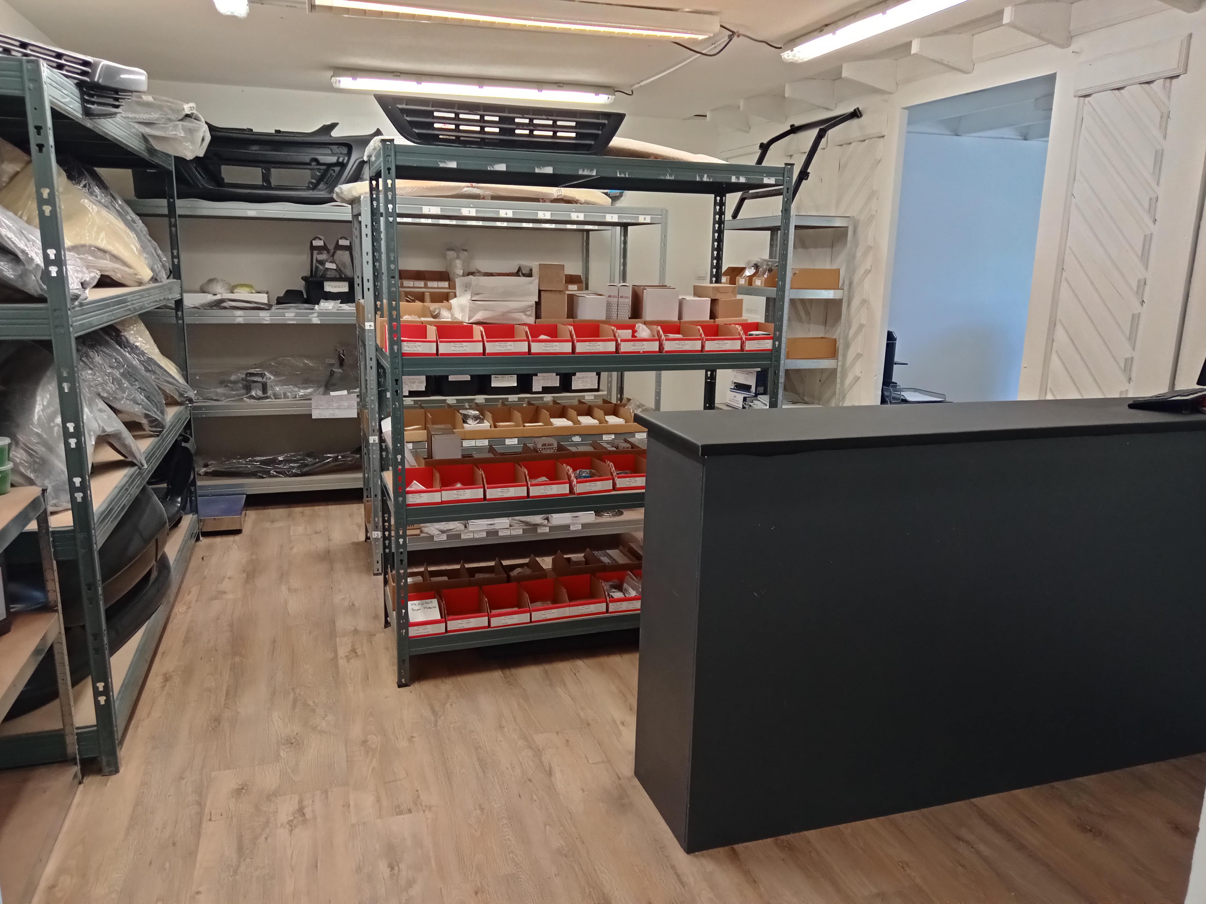 Stockage pièces détachées — Atelier Horizon VSP